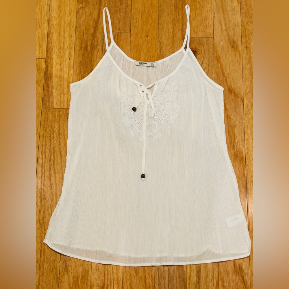 Boho Old Navy White Tank